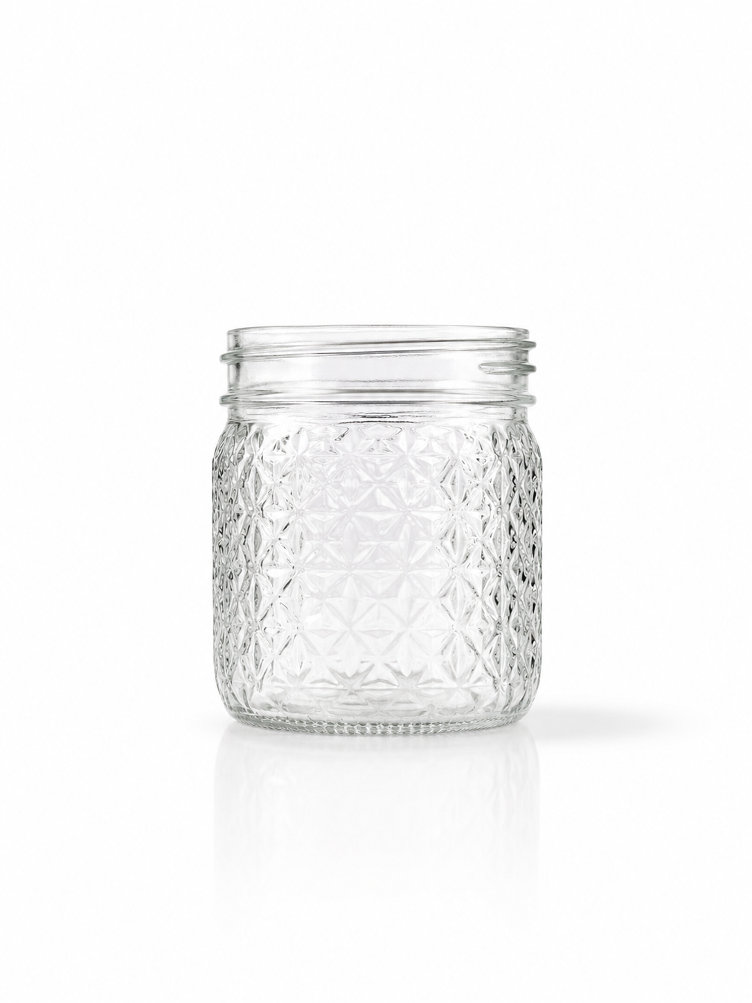Diamond Pattern Mason Jar